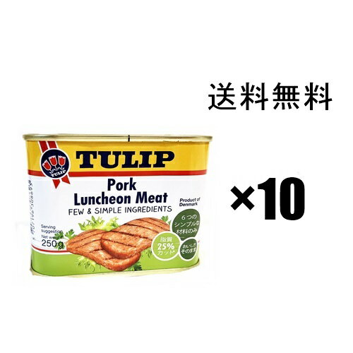 チューリップポーク ●シンプルポーク● 250g ×10缶セット 沖縄
