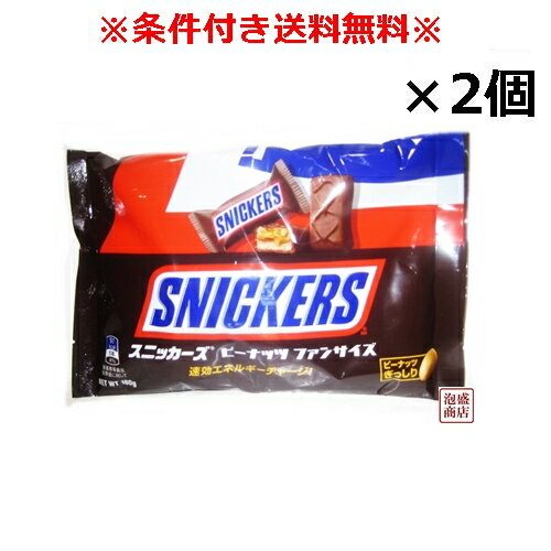 【スニッカーズ】ファンサイズ 180g × 2袋セット チョコレート バレンタインのサムネイル