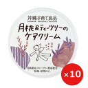 ティーツリー 月桃 クリーム 月桃＆ティーツリーのケアクリーム 25g×10個 保湿クリーム 敏感肌 赤ちゃん 子供 天然成分 パラベンフリー 沖縄子育て良品 携帯用 ミニサイズ べたべたしない 無着色 無鉱物油