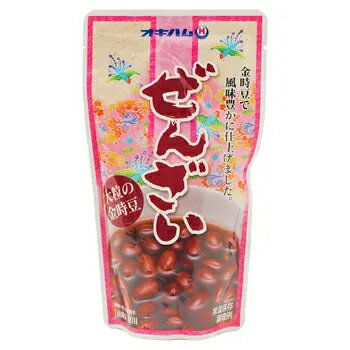 ぜんざい大粒金時豆 レトルト 180g 【メール便送料無料】 オキハム 甘味 善哉 お汁粉 おしるこ おやつ 和スイーツ かき氷 金時豆 常温保存 美味しい 沖...