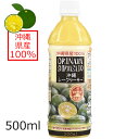 シークワーサー 原液 沖縄 オキナワシークワーサー100 500ml オキハム 果汁 100% ストレート シークヮーサー ヒラミレモン ペットボトル ノビレチン ビタミンC 美味しい おすすめ 沖縄産