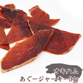あぐー豚 アグー豚 オキハム ジャーキー あぐージャーキー 34g×20個 【送料無料】