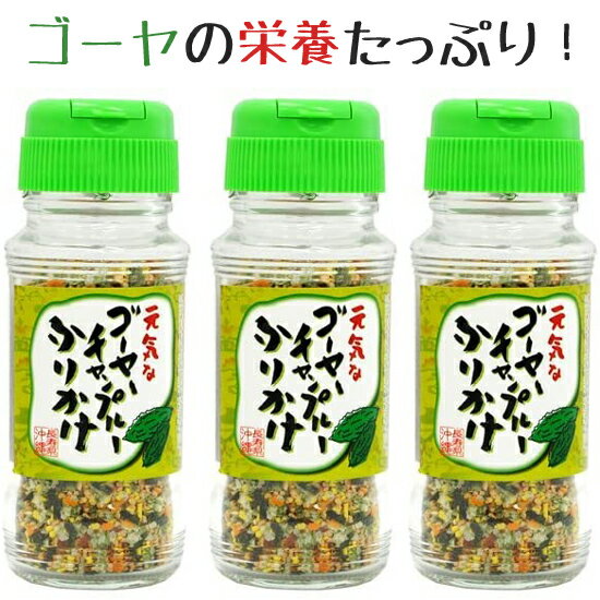 ご飯のお供 瓶詰め お取り寄せ ゴーヤーチャンプルーふりかけ 50g×3個 オキハム 沖縄ハム ふりかけ ビン 瓶入り 混ぜご飯 ご飯の友 沖縄お土産 お取り寄せ 美味しい まとめ買い ゴーヤ