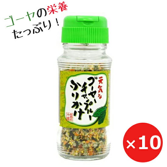 オキハム ゴーヤーチャンプルーふりかけ 50g×10個 ふりかけ 瓶 ご飯のお供 混ぜご飯 沖縄土産 まとめ買い