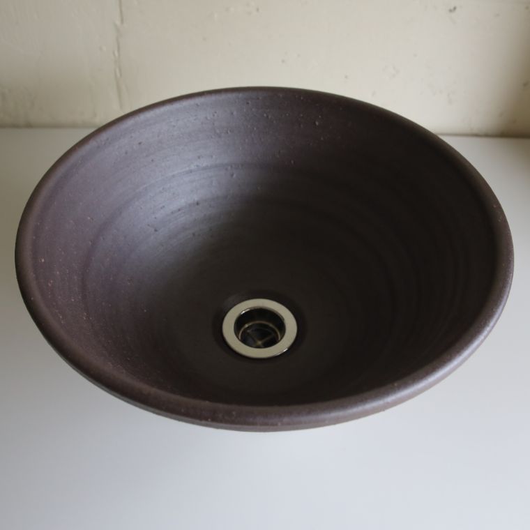 datta.沖縄南の島陶芸工房 |datta [洗面ボウル][洗面ボール][洗面鉢]/NO-60[手洗いボウル][手洗いボール][手洗い鉢]沖縄陶器やちむん鉢/陶器/和風/シンプル/モダン/送料無料