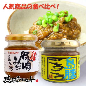 豚肉みそ ＆ 島豚ごろごろ 食べ比べセット 送料無料 沖縄土産 沖縄 お土産 アンダンスー あんだんすー ご飯のお供