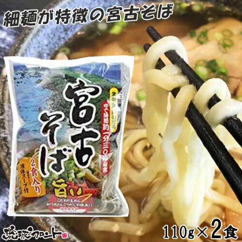 宮古そば 2食入り (麺 110g×2食、スープ 22g×2袋) 沖縄土産 沖縄 お土産 シンコウ食品