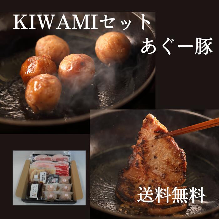 KIWAMIセット　あぐー豚　肉巻きおにぎり　味噌漬け　ロース肉　バラ肉　シークヮーサー果汁　ポン酢　夏ギフト　冬ギフト　贈り物　母の日　父の日　琉球肉丸 1