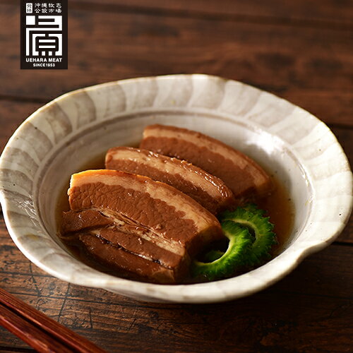 【沖縄郷土料理】まーさむん らふてぃ 醤油味 450g 豚角煮 柔らかい ご飯のお供 惣菜 おかず 温めるだけ 簡単調理 沖縄そば チャーハンの具 野菜炒め お取り寄せ ご当地グルメ 沖縄土産 okinawa-ueharameat-10000005 上原ミート サンプル画像3