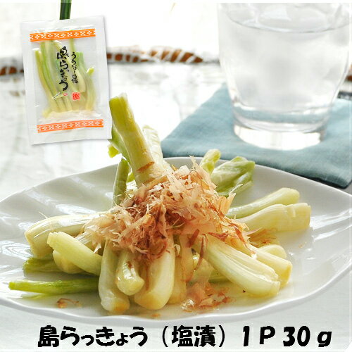 島らっきょう 塩漬け 30g×5袋 真空パック
