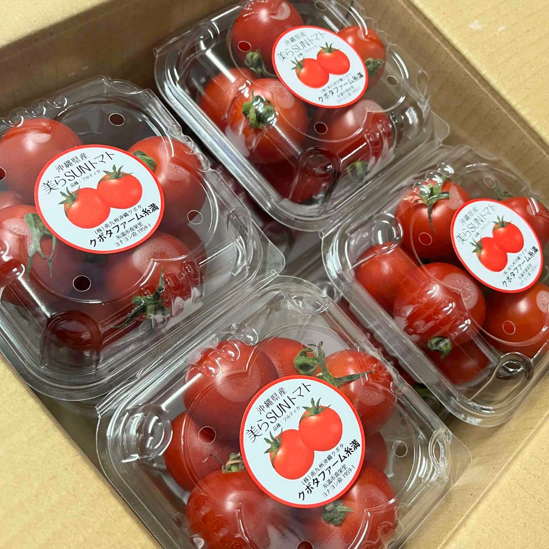 【農林水産省受賞】 美らSUNトマト 150g×4P ミニトマト 沖縄クボタファーム 1PC 150g