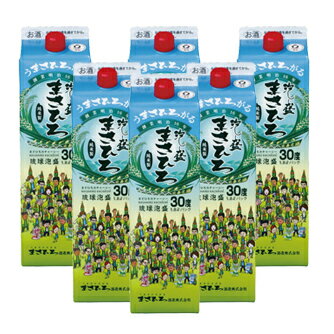 【送料無料／琉球泡盛】まさひろ酒造 まさひろカチャーシー30度（紙パック）1800ml 【6本セット】【泡盛 琉球泡盛 お酒 まさひろ 人気 父の日 ギフト】