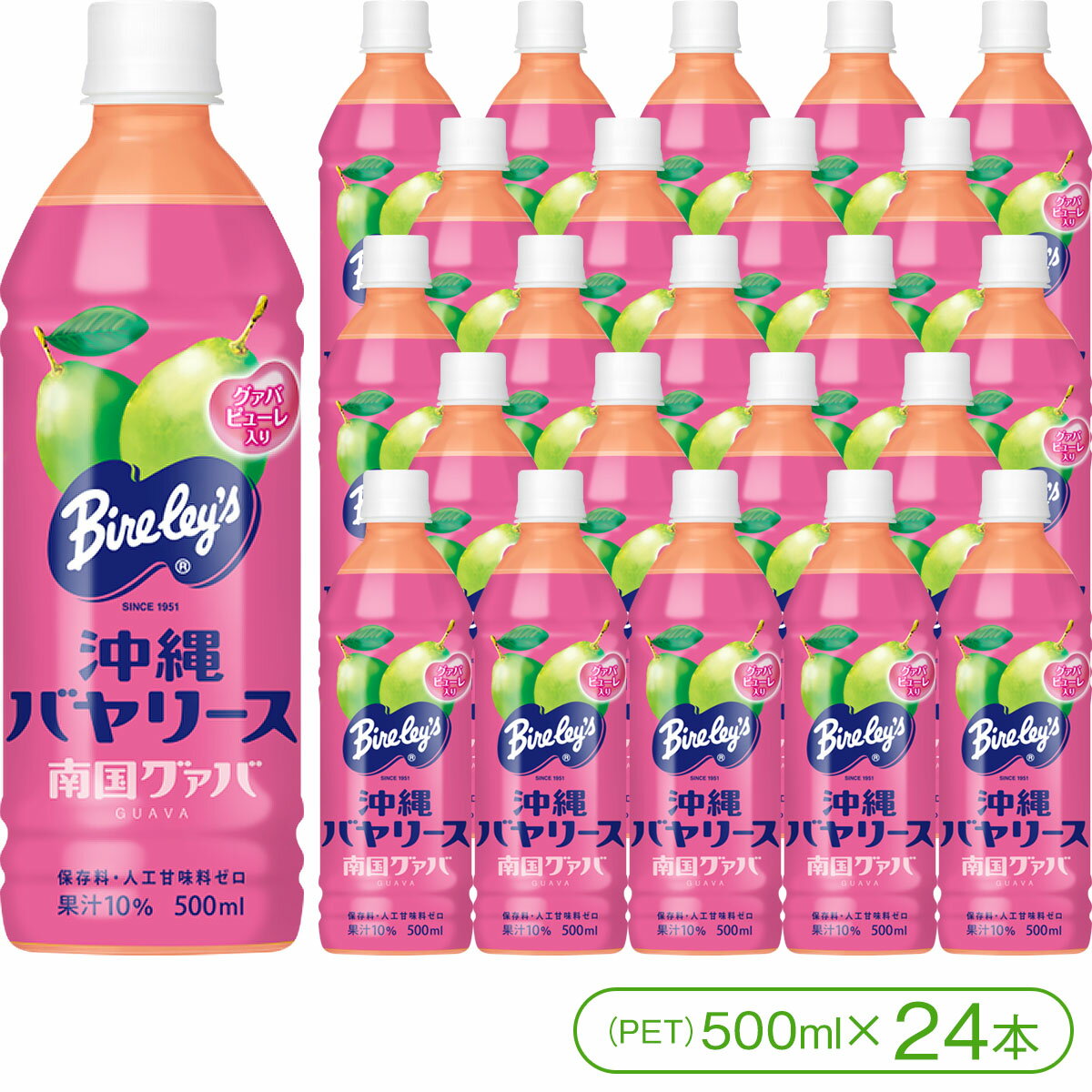 【沖縄で愛され続けて70年！】「沖縄バヤリース」南国グァバ（PET500ml×24本）【バヤリース グァバジュース 沖縄】