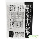 【すべて国産原料を使用した安心・安全のおいしい雑穀米】種商の国内産十六穀米［業務用］（500g）【押し麦 はだか麦 もち麦 黒米 赤米 発芽玄米 青肌玄米 もち玄米 緑米 黒大豆 もちあわ もちきび たかきび はと麦 アマランサス 雑穀 国産雑穀 種商】