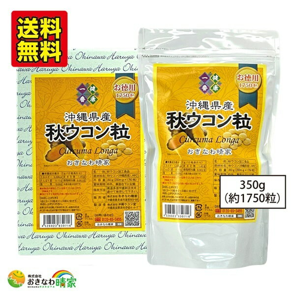 秋ウコン 粒タイプ 沖縄県産 秋ウコン粒 お徳用 350g 1750粒 クルクミン ターメリック サプリメント 国産 ウコン 秋うっちん お得用 大容量 沖縄 やんばる産 ウコン 美容 健康 サプリ お酒 アルコール 飲み過ぎ 二日酔い おすすめ