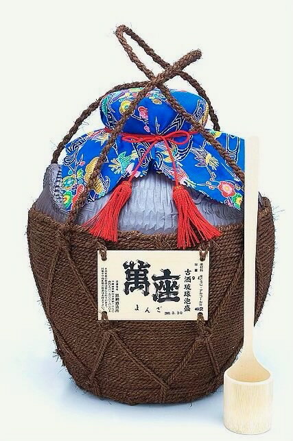 泡盛 萬座 40度 古酒 シュロ巻き 五升壷 9000ml【壺】【甕】(メーカーオリジナル文字入り木札別途販売) /恩納酒造 五升壷泡盛 古酒泡盛 沖縄焼酎 沖縄お酒 琉球泡盛 沖縄お土産 人気泡盛 お中元 お歳暮 父の日 母の日 敬老の日 贈答用 祝い酒