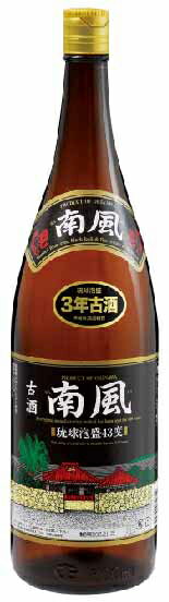 泡盛 南風 3年古酒　一升瓶43度 1800ml