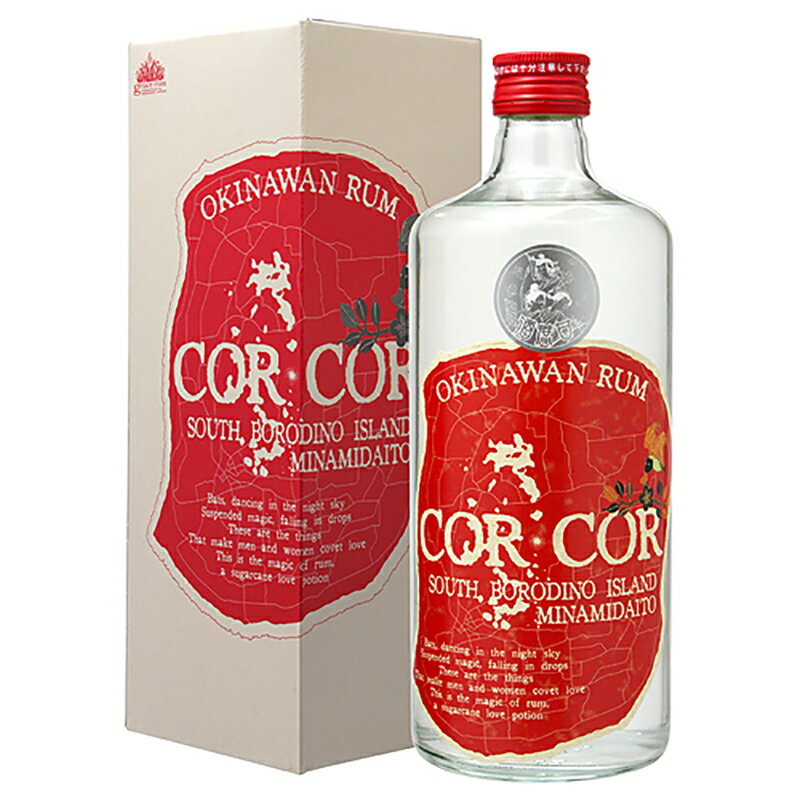 COR COR (コルコル) 赤ラベル 40度 720ml/グレイスラム株式会社/ラム酒/スピリッツ/