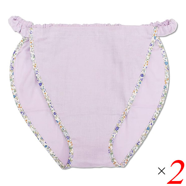 【BF限定!100円クーポン!学割2倍!】フンディーフンディー コットン100% ダブルガーゼ ラベンダー 2個セット ふんどし 褌 女性用