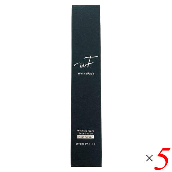 【BF限定!100円クーポン!学割2倍!】WrinkFade リンクフェード 薬用ハイカバーファンデーション 20g 5個セット 医薬部外品 ナイアシンアミド ...
