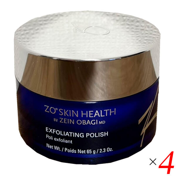 【BF限定!100円クーポン!学割2倍!】ゼオスキン エクスフォリエーティングポリッシュ 65g 4個セット スクラブ 洗顔 ピーリング 送料無料