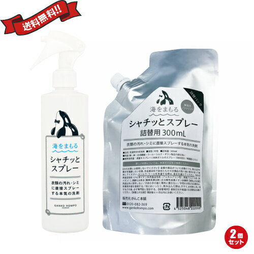 【12/25(木)限定！楽天カードでポイント4倍！】海をまもる シャチッとスプレー ボトル＋詰め替えセット