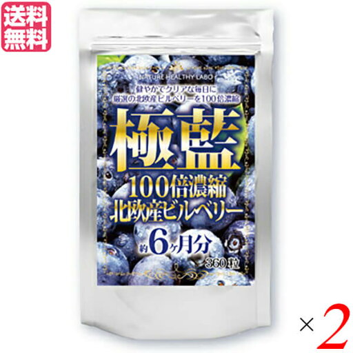 【マラソン限定!100円クーポン!ポイント2倍!】ビルベリー ルテイン サプリ 極藍100倍濃縮北欧産ビルベリー 大容量 360粒 約6ヵ月分 2個セット 送料無料 【マラソン限定!100円クーポン!ポイント2倍!】ビルベリー ルテイン サプリ 極藍100倍濃縮北欧産ビルベリー 大容量 360粒 約6ヵ月分 2個セット 送料無料