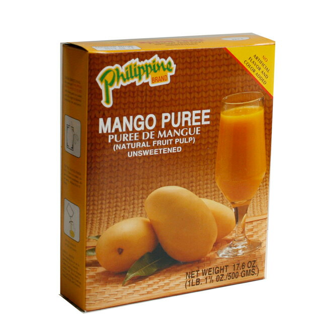 志立 マンゴーピューレは、酸味と甘みのバランスの良さが特徴のフィリピン産マンゴー(カラバオ種)の果肉だけで作られたマンゴーピューレです。 砂糖・保存料不使用。 ムースやプリン、ゼリーやヨーグルトなど様々な用途でお使いください。 ■商品名：マンゴーピューレ 志立 500g マンゴー フィリピン産 果肉 果肉 果物 フルーツ ゼリー ヨーグルト ムース プリン 砂糖 保存料 不使用 ■内容量：500g ■原材料名：マンゴー ■栄養成分（100g当たり）推定値： エネルギー：70kcal たんぱく質：0.0g 脂質：0.0g 炭水化物：16.0g 食塩相当量：0.02g ■メーカー或いは販売者：株式会社オーバーシーズ ■賞味期限：商品パッケージに記載 ■保存方法：直射日光、高温多湿を避けて保存してください。 ■区分：食品 ■製造国：フィリピン ■使用上の注意： ※開封後はお早めにお召し上がりください。 ※パッケージの写真はイメージです。 ■ご注意：※商品パッケージや仕様は予告なく変更になる場合がございます。【免責事項】 ※記載の賞味期限は製造日からの日数です。実際の期日についてはお問い合わせください。 ※自社サイトと在庫を共有しているためタイミングによっては欠品、お取り寄せ、キャンセルとなる場合がございます。 ※商品リニューアル等により、パッケージや商品内容がお届け商品と一部異なる場合がございます。 ※メール便はポスト投函です。代引きはご利用できません。厚み制限（3cm以下）があるため簡易包装となります。 外装ダメージについては免責とさせていただきます。