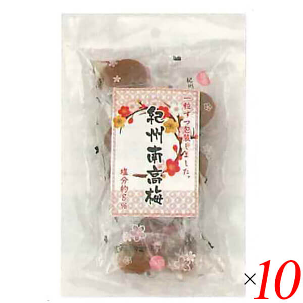【お買い物マラソン！ポイント3倍！】梅干し 梅干 うめぼし 個包装 紀州南高梅 10粒 10個セット マルアイ食品 送料無料のサムネイル