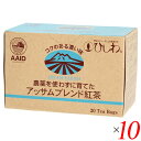 アッサム 紅茶 栽培期間中無農薬 ひしわ 農薬を使わずに育てたアッサムブレンド紅茶 ティーバッグ 2g×20袋 10個セット 送料無料(4)