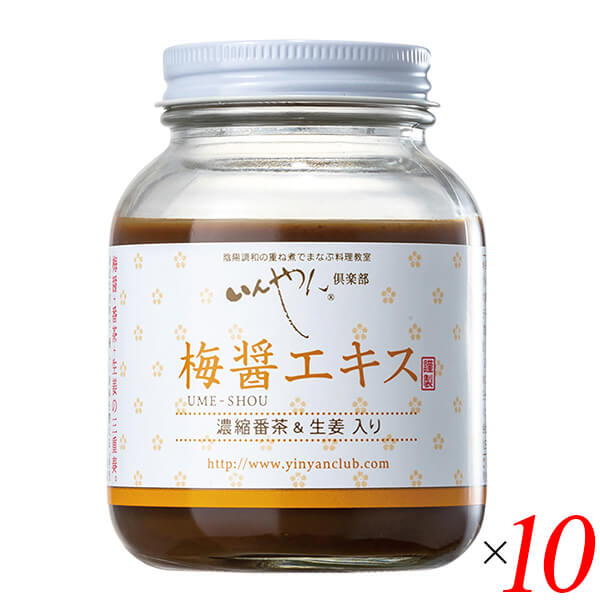 【お買い物マラソン！ポイント3倍！】梅梅醤エキス 濃縮番茶＆生姜入り 250g 10個セット いんやん倶楽部