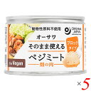 【7/15(火)限定!楽天カードでポイント最大12倍!】大豆ミート ソイミート 代替肉 オーサワ そのまま使えるべジミート(畑の肉)ブロックタイプ 170g(固形量130g) 5個セット