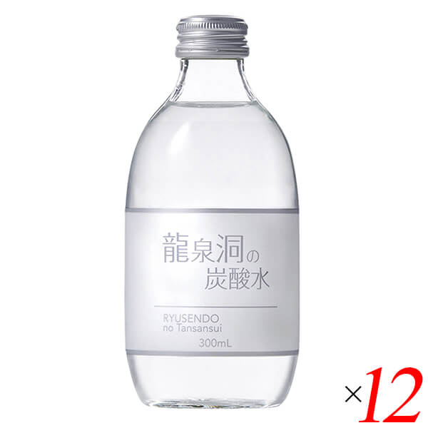 【お買い物マラソン！ポイント3倍！】炭酸水 強炭酸 強炭酸水 龍泉洞の炭酸水 300ml 12本セット 岩泉ホールディングス 送料無料