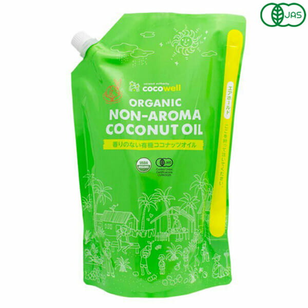 【7/5(土)限定！楽天カード利用でポイント9倍！】ココウェル 香りのない有機プレミアムココナッツオイル 1840g（2000ml） ココナッツオイル 無臭 オーガニック
