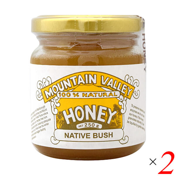 マウンテンバレー ネイティブブッシュ蜂蜜 250g 2個セット はちみつ ハチミツ 天然