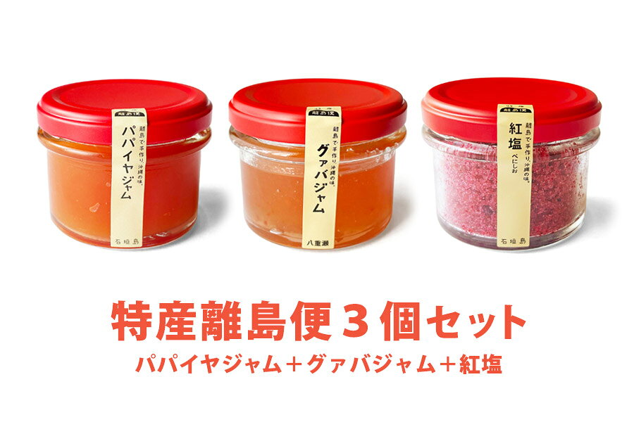 特産離島便3個セット（賞味期限6月） 沖縄 ジャム 塩 調味料 賞味期限間近