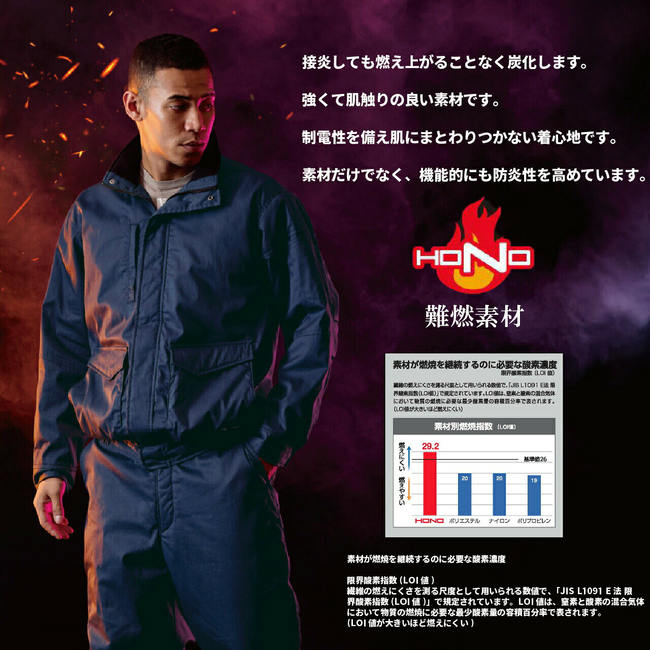村上被服 4133 軽防寒ブルゾン 防炎制電 綿100％ メンズ レディース 作業服 作業着...