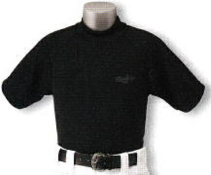 ローリングス ジュニア ハイネック 半袖 アンダーシャツ 130cm ブラック BRD836 ※北海道、沖縄 配送不可
