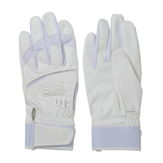 【あす楽対応】シュアプレイ 野球 バッティング手袋 両手用 高校野球対応 一般 中学生 M寸 23〜24cm ホワイト SBA121※北海道、沖縄 配送不可