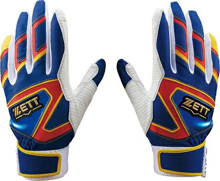 ゼット 野球バッティンググラブ 2026年モデル インパクトZETT ロイヤルブルーXイエロー 野球手袋 打者用