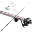 テンヤ付きセット ゴクエボリューションテンヤタチウオ190-M73+テイルウォーク ヴィレイヤー DG 100HG-PH/R 右巻き+メジャークラフト TADF...
