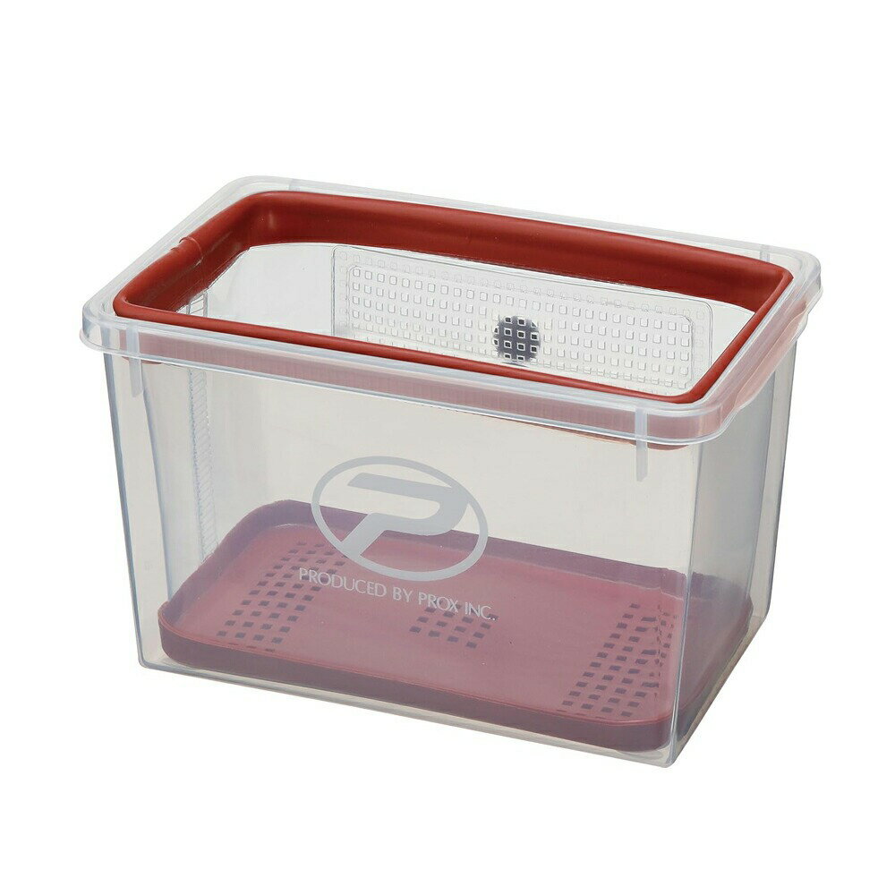PROX(プロックス) 攻棚ワカサギ水切り水槽(ハード) ダルレッド(px-223978)｜わかさぎ ワカサギ 山中湖 ..
