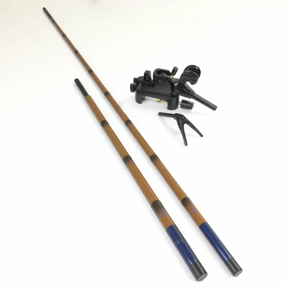 【コミ未調整商品】芳技(よしわざ) 竿掛け 1本半物 口巻+大砲万力 コクタン (小型)セット (40104-20026set) |ヘラブナ へらぶな へら ヘ...