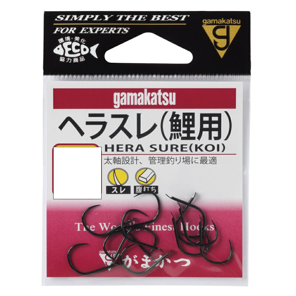がまかつ ヘラスレ(鯉用) 金 6号 13本(gama-310467)[M便 1/30]|バラ針 釣り針 鯉針 鯉釣 コイ釣り