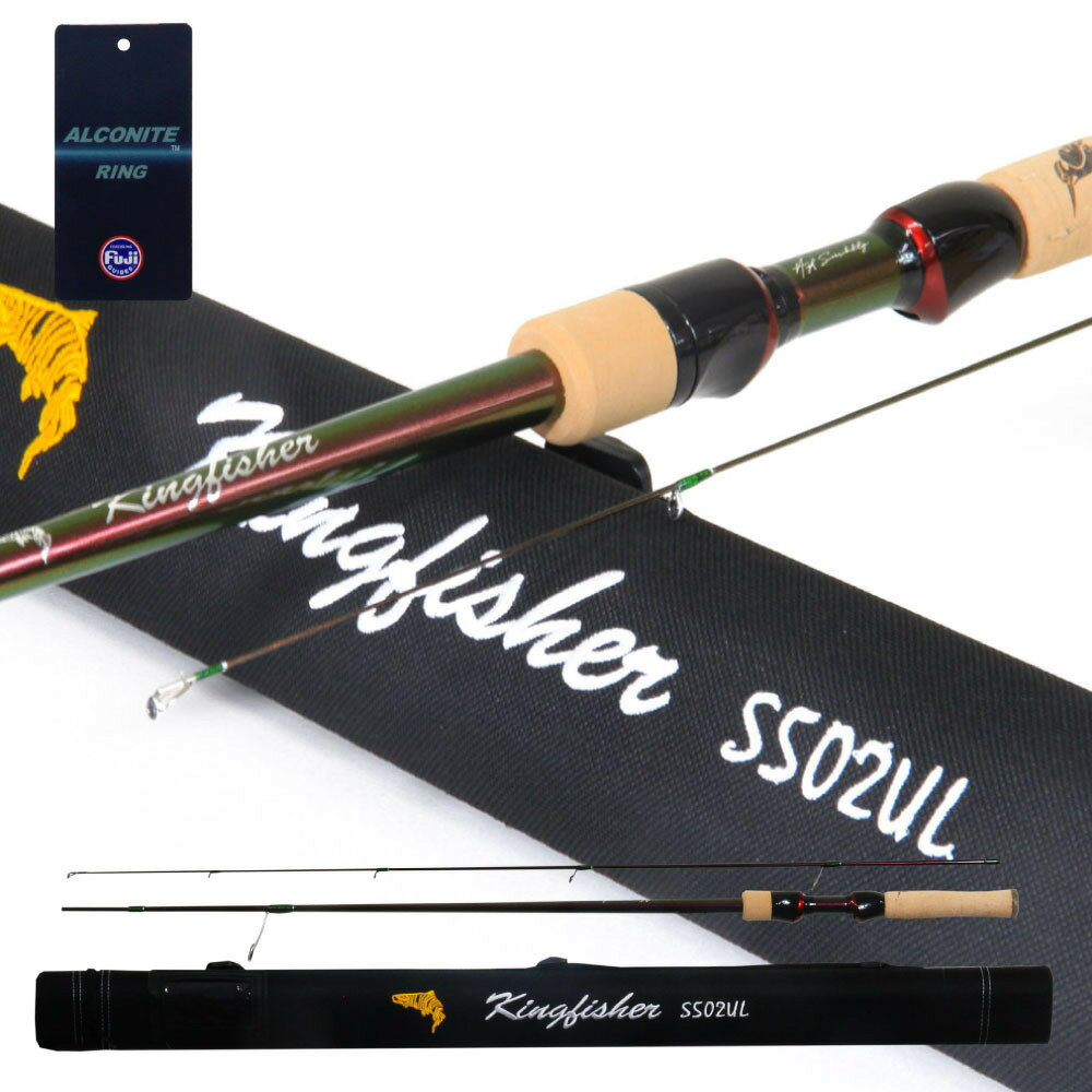 おり釣具 ハードロッドケース付 ルアースタイル キングフィッシャー トラウト S502UL(ori-784009)|ニジ..