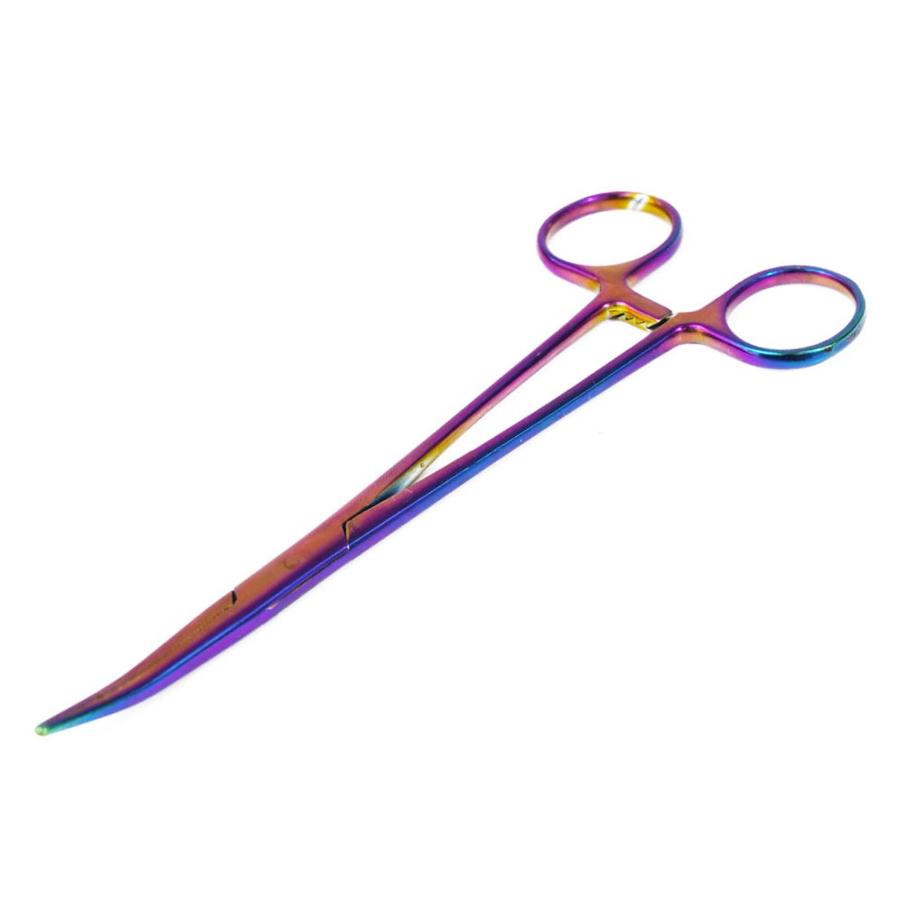Small Accessories - おり釣具 オリジナル レインボーフォーセップ 18cm(ori-785068)[M便 1/6]｜ロングノーズ フィッシングフォーセップ ステンレス製 錆びにくい フック外し 釣り用 ペンチ プライヤー 小物釣り 海釣り 淡水釣り
