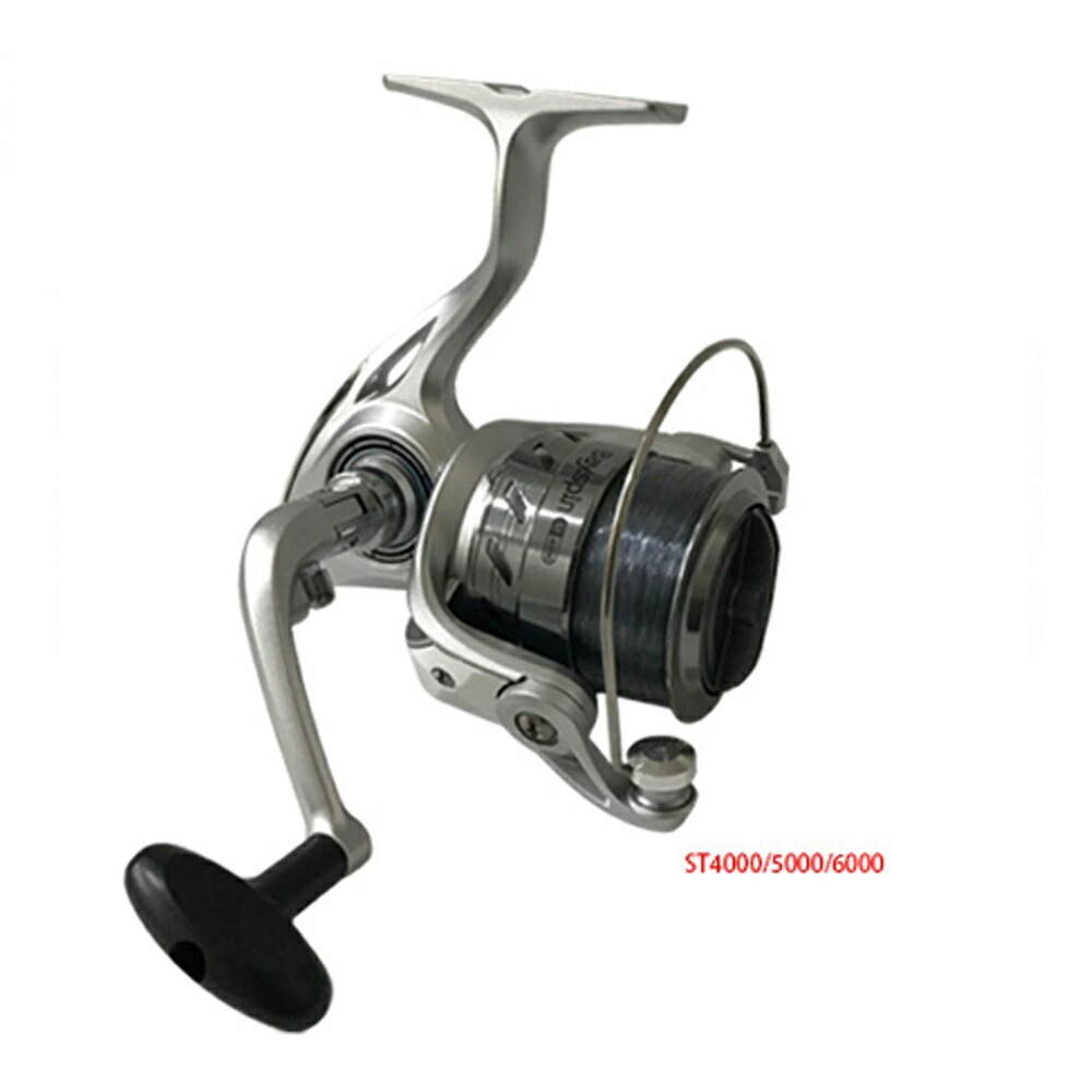 ベイシック スピニングリール ベイスピン ST6000 ナイロン糸6号/160m付(basic-104661)｜釣り スピニングリール 糸付き リール 堤防 サビキ 投げ釣り アジ イワシ ブラックバス エサ釣り 初心者