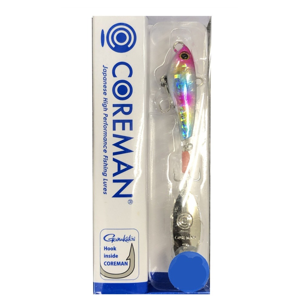 コアマン PB-20 パワーブレード 20g #023 コットンキャンディ(core-493747)[M便 1/8] LENGTH 105mm WEIGHT 20g RING コアマン オリジナル #1 HOOK がまかつ トレブル13 #10 BLADE コアマン ブレード #2 SYSTEM コアマン BS-1310ブースターシステム シーバスデイゲームで必要不可欠なルアーであるブレードベイトの決定版。 重さ20gの小さなシルエットによる圧倒的食わせ能力は、 同時にスレにも強いという特徴を有しています。 着水音も小さいのでボイル打ちにGOOD！ そのサイズ感から岸壁際でのテクトロでも抜群の効果を発揮します。 専用設計の＃2ブレードが、小気味良い絶妙な引き心地を実現。 流れの強弱を感じることが出来る流速感度も最高レベルです。 シーバスはもちろんのこと、ハマチ、サワラ、アジ、サバなどの青物全般や、 ヒラメ、マゴチなどの砂モノにもかなり効果的です。 ※共通画像を使用しています