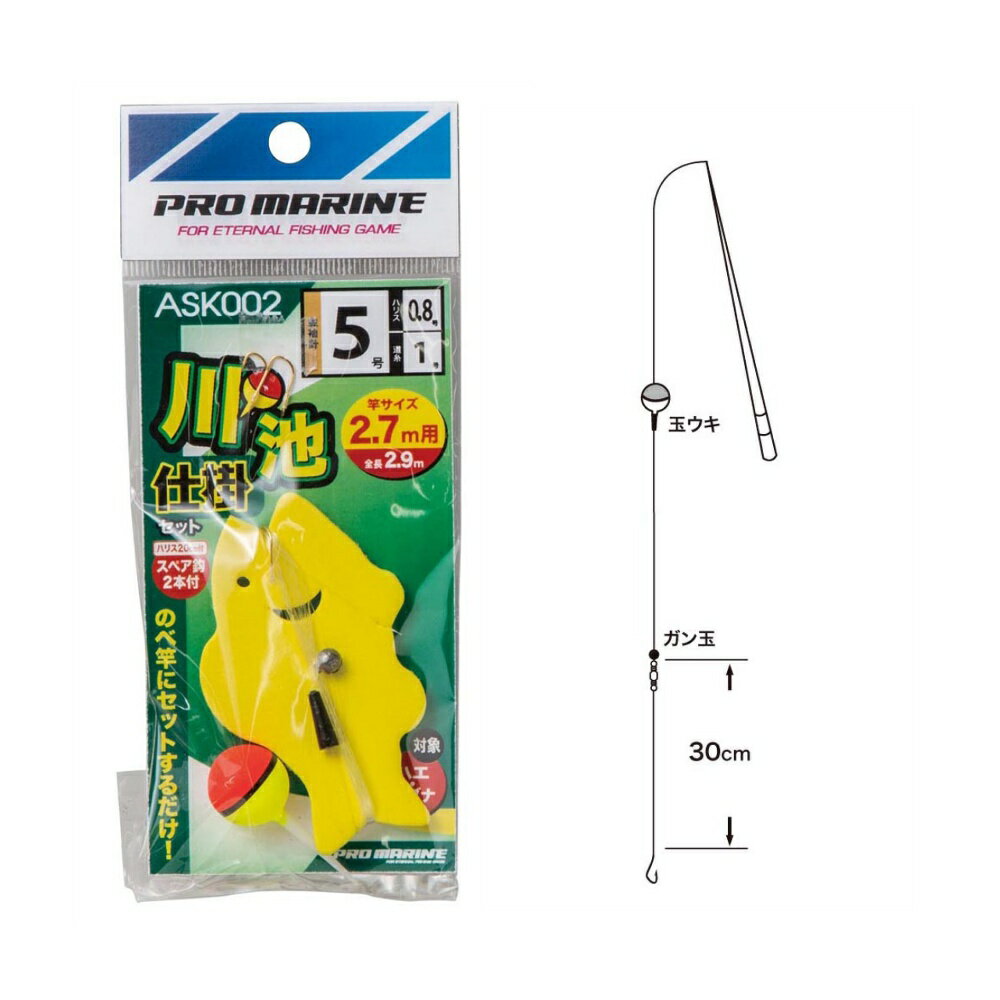 Rakuten - PROMARINE ASK002-36 川池仕掛セット 3.6m用(hd-439792)[M便 1/5] |