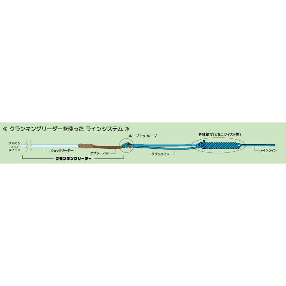 キャプテンAクラフト ザ万力 クランキングリーダー 両端ループ仕様 5M 100号 スー...
